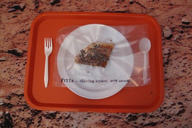 Humans may end up surviving on freeze-dried pizza when we get to Mars. Here's hoping.